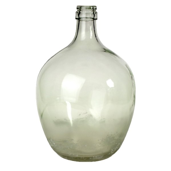 Bodenvase, grün-gefrostet